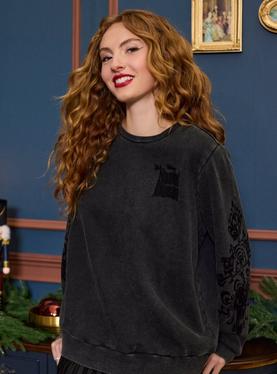Her Universe Disney The Haunted Mansion Madame Leota Dark Wash Sweatshirt Her Universe Exclusive, , hi-res